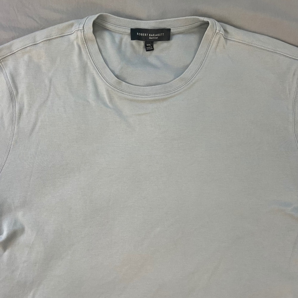 ROBERT BARAKETT T Shirt Mens XXL Monument Grey Pima Cotton Crew Neck Style 23336